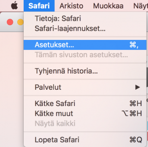 Apple Safari ilmoitusten estäminen